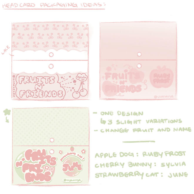 Fruits N' Friends Packaging Ideation