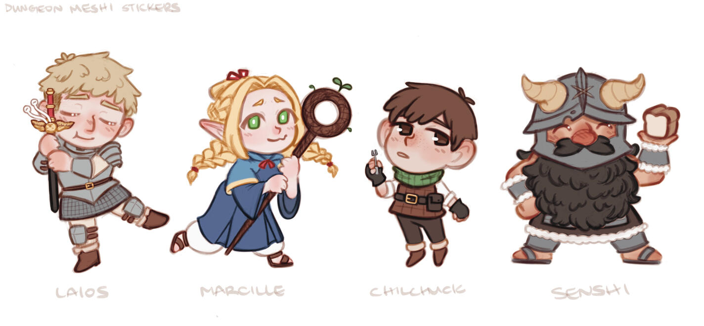 Dungeon Meshi Stickers
