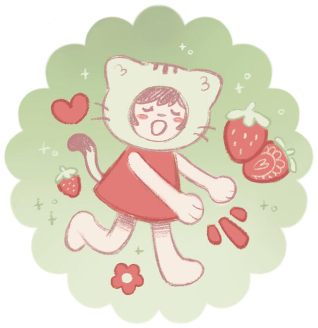 Fruits N' Friends Acrylic Keychain Design: June